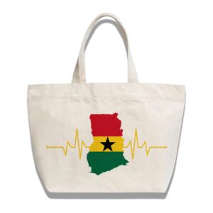 White Ghana Unisex Tote Bag